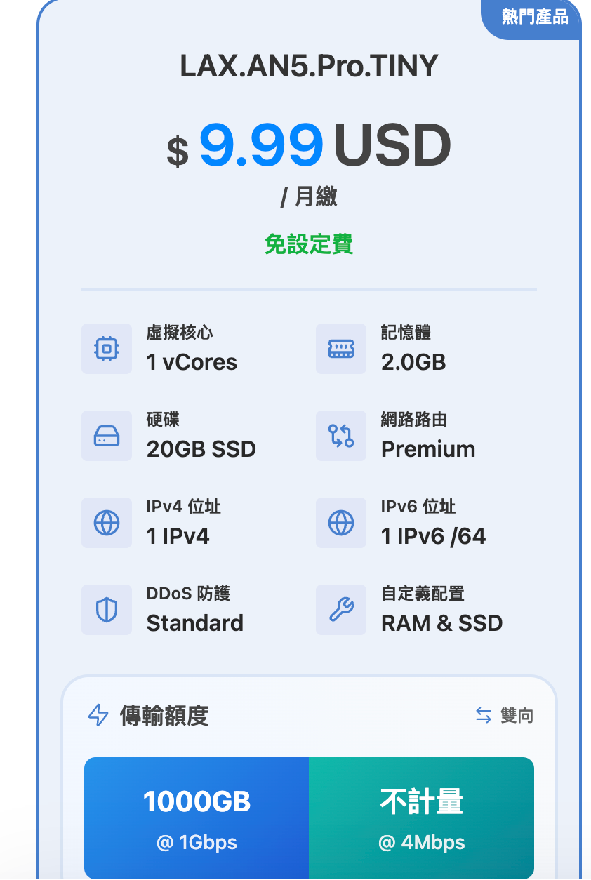 已出】剩余价值七折改邮出dmit pro 美西三网优化Pro.TINY88刀年付款